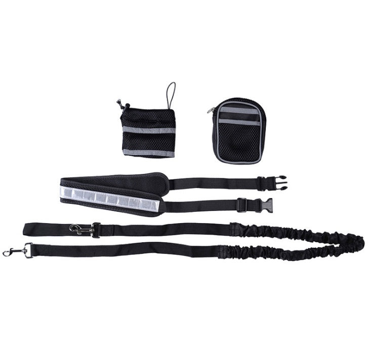 Hands free waist dog leash for walking