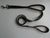 Double handle dog leash with reflective nylon