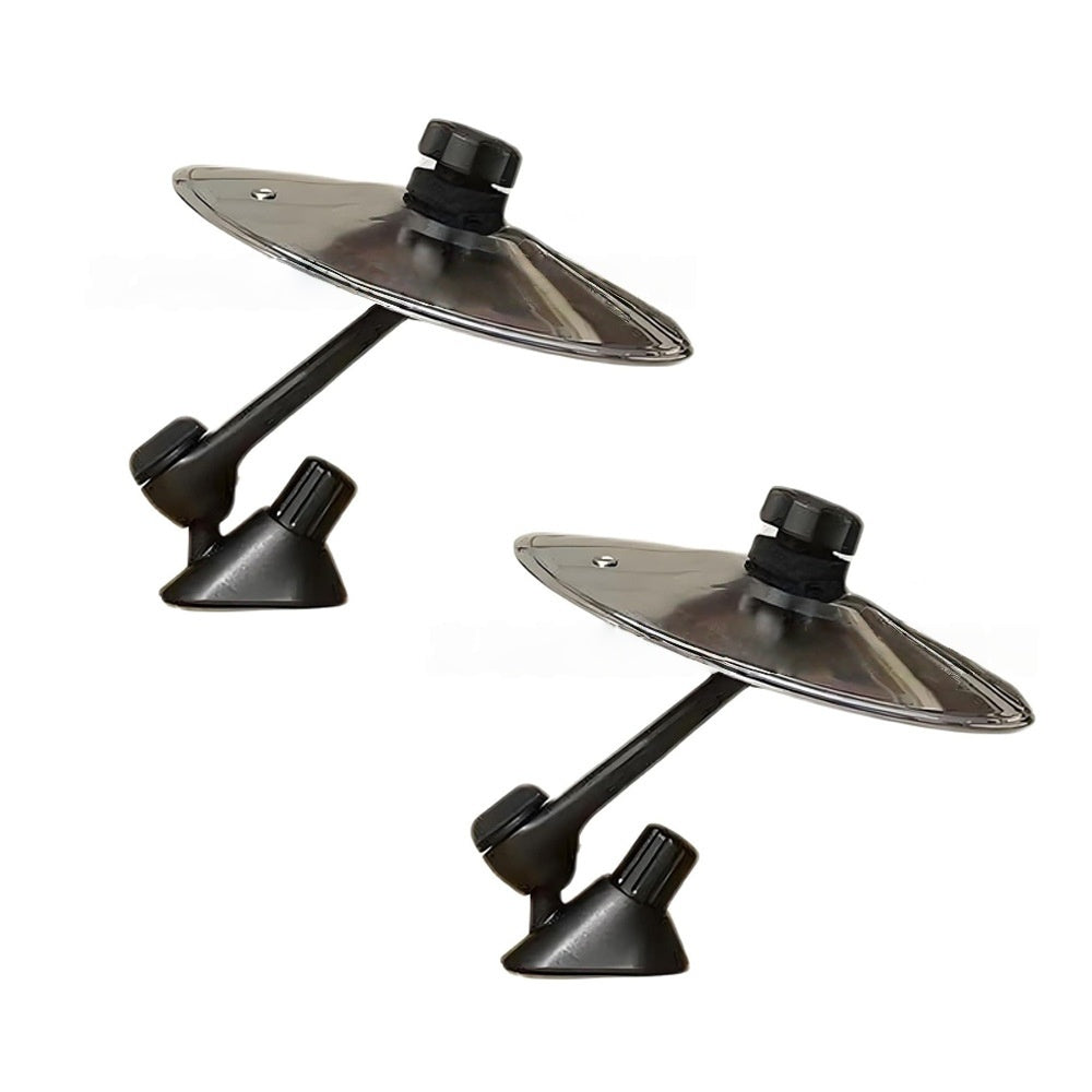 Car mini cymbal drum dashboard decoration accessory in silver and gold