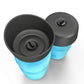 Portable dog water bottle with foldable drinking cup