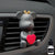 Cute bear car air vent perfume air freshener clip with essential oil