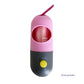 Portable dog poop scooper with waste bag holder