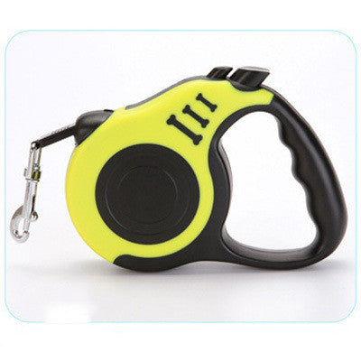 Retractable dog leash with one-button lock