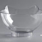 Transparent cat ear pet bowl with raised base