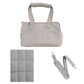 Beige nylon canvas pet carrier bag for small dogs
