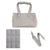 Beige nylon canvas pet carrier bag for small dogs