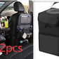PU leather waterproof car seat back organizer with tray and storage pockets
