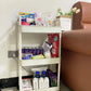 4 wheel rolling storage cart for bathroom kitchen and snack organization