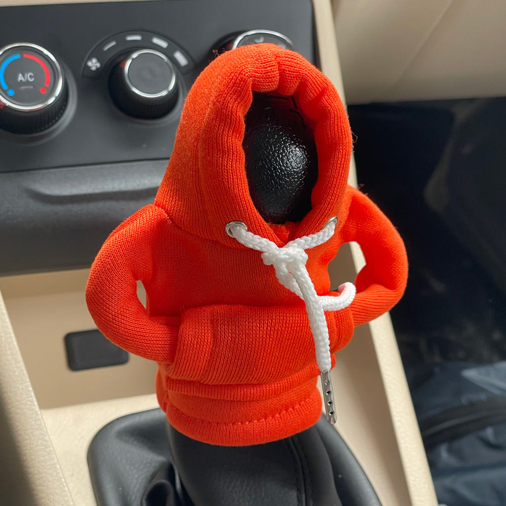 Car gear lever mini sweater protective cover decoration