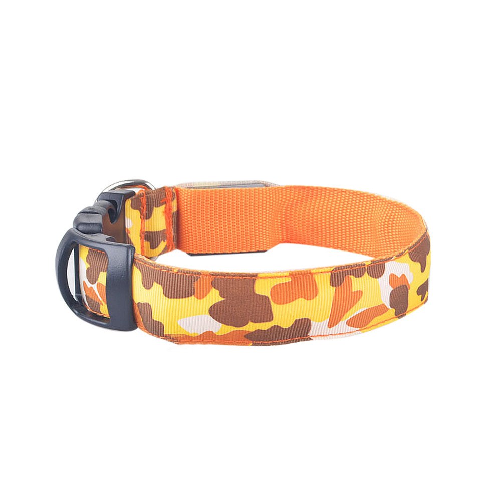 Luminous LED dog collar for night walking