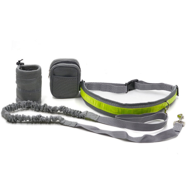Hands free waist dog leash for walking