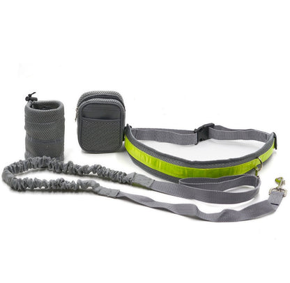 Hands free waist dog leash for walking