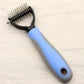 Dog knot remover comb for tangled fur