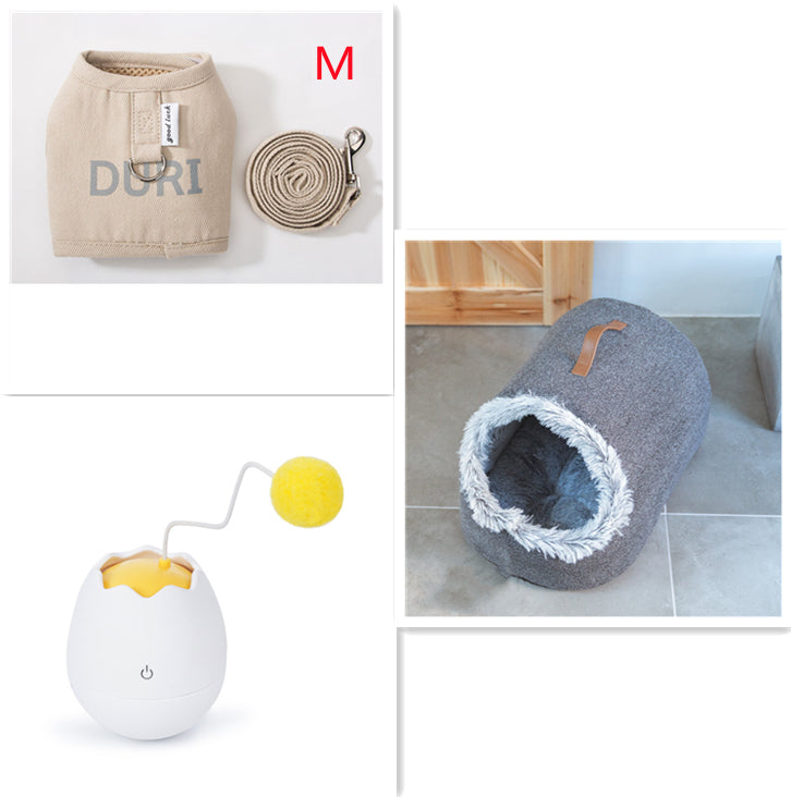 Interactive cat toy with rolling ball