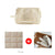 Beige nylon canvas pet carrier bag for small dogs