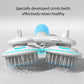 Self cleaning grooming brush for cats and dogs