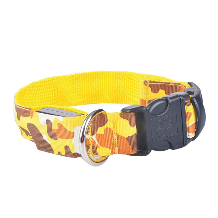 Camouflage LED pet collar with three light modes
