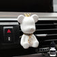 Cute bear car air vent perfume air freshener clip with essential oil