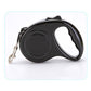Retractable dog leash with one-button lock