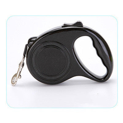 Retractable dog leash with one-button lock