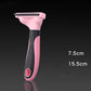 Stainless steel pet grooming comb for dogs and cats