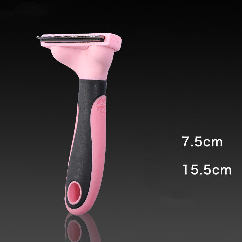 Stainless steel pet grooming comb for dogs and cats