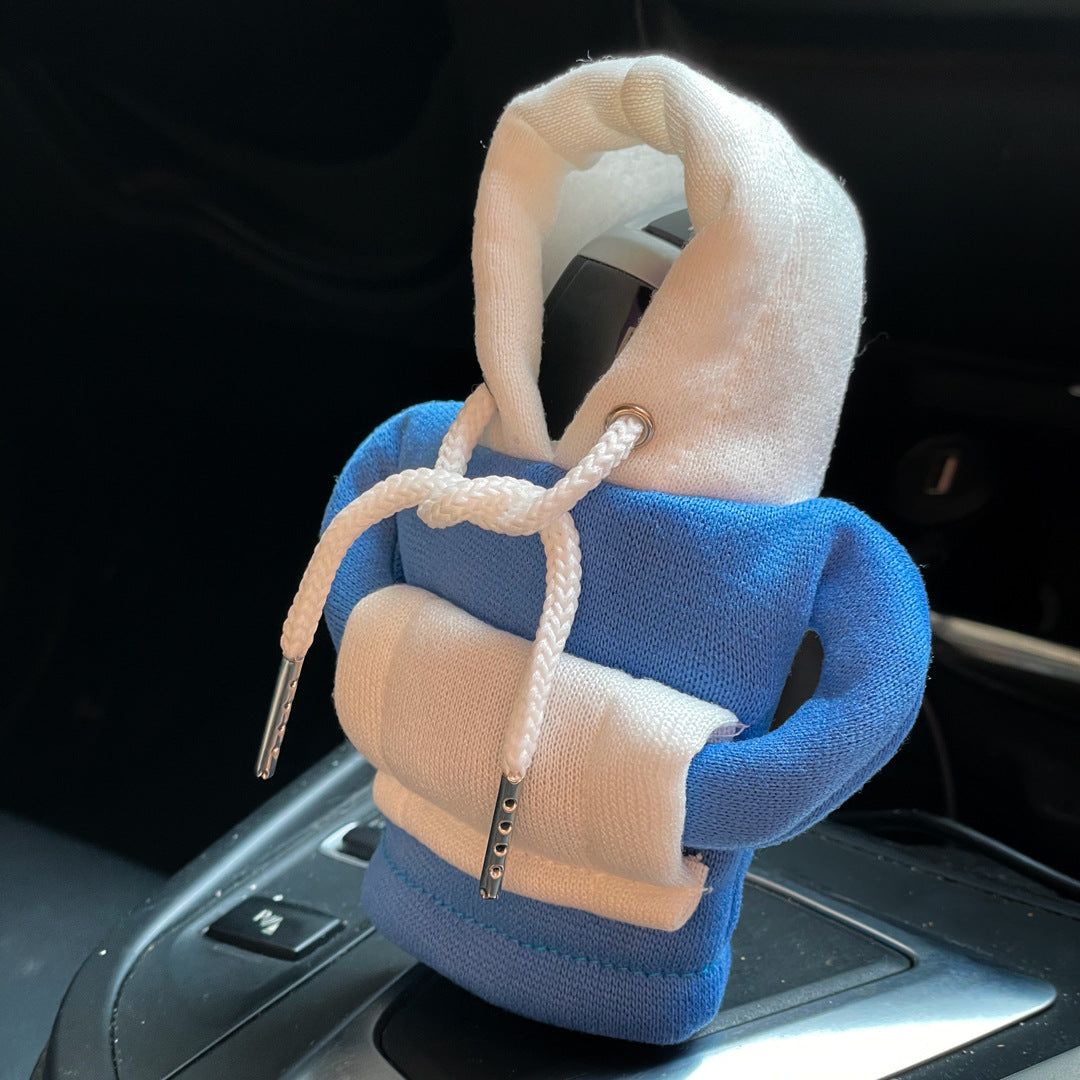Car gear lever mini sweater protective cover decoration