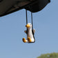 Cute anime duck car rearview mirror hanging pendant ornament