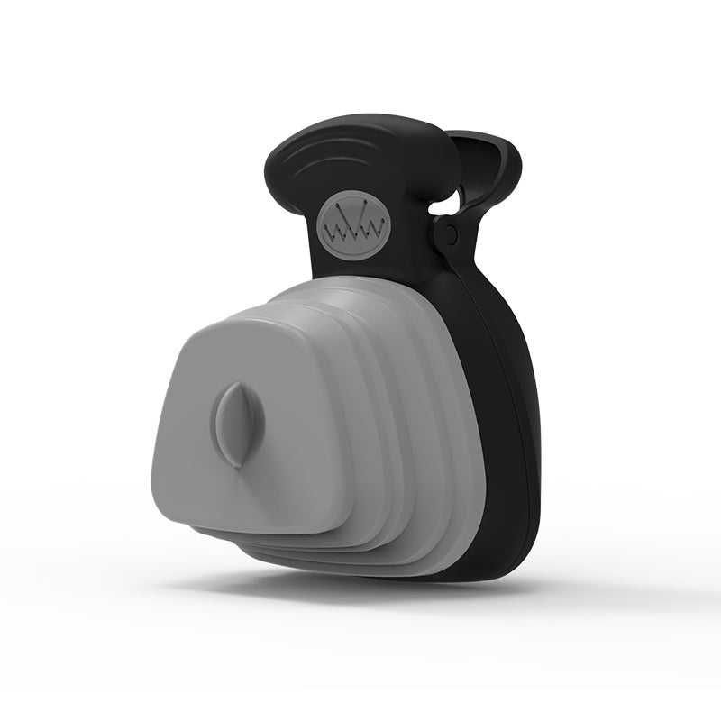 Portable dog waste scooper for outdoor walks