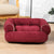 Soft plush pet sofa bed with padded support
