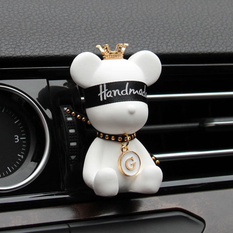 Cute bear car air vent perfume air freshener clip with essential oil