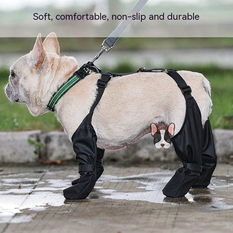 Waterproof dog shoes for outdoor walking