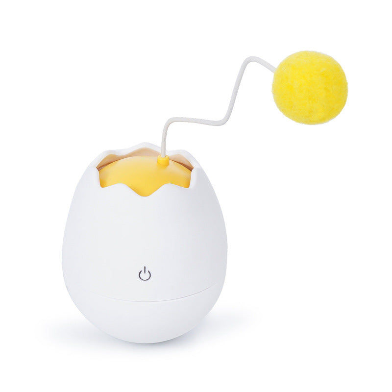 Interactive cat toy with rolling ball