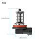RGB LED fog lights with remote control for car