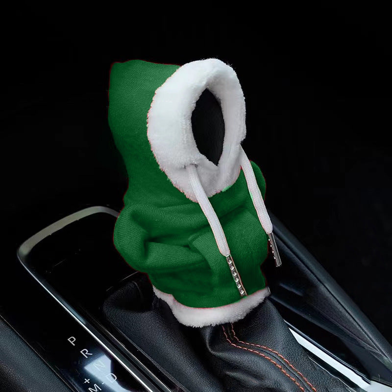 Car gear lever mini sweater protective cover decoration