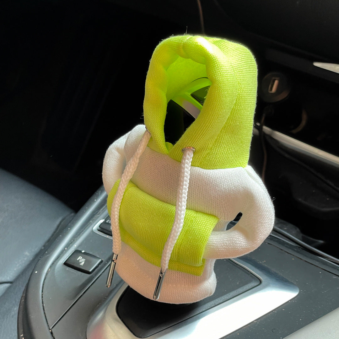 Car gear lever mini sweater protective cover decoration