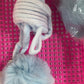 Interactive spring cat toy with suction cup and plush ball