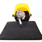 Waterproof double layer cat litter mat with honeycomb litter trapping design