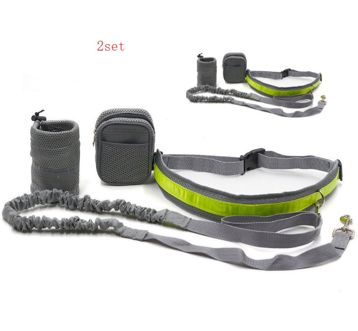 Adjustable hands free dog leash for running