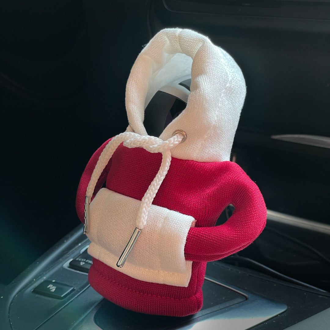 Car gear lever mini sweater protective cover decoration