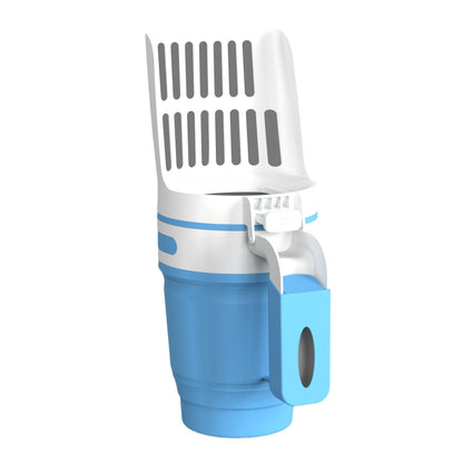 Widened cat litter shovel scoop for litter box cleaning
