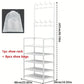 5-level metal shoe rack tool-free setup multi-purpose shoes and boots organizer for entryway closet bedroom hallway home storage