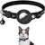 Adjustable cat collar with AirTag protective cover and bell