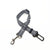 Adjustable dog car leash with seat belt buckle connector