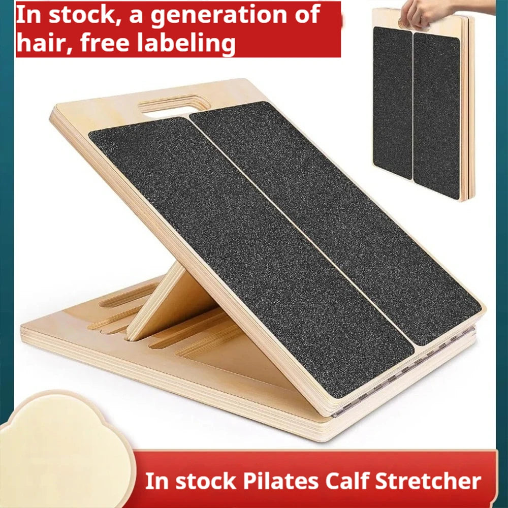 Adjustable incline board for leg and foot stretching
