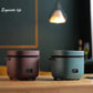 Mini 1.2L electric rice cooker for 1-2 people with non-stick inner pot and measuring cup