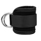 Ankle strap for resistance band leg training