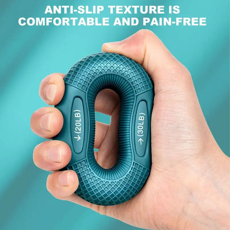Anti-slip silicone grip ring for wrist and finger training