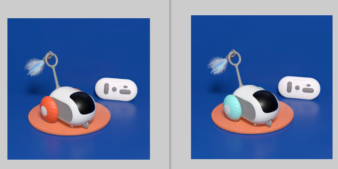 Automatic cat play toy with remote