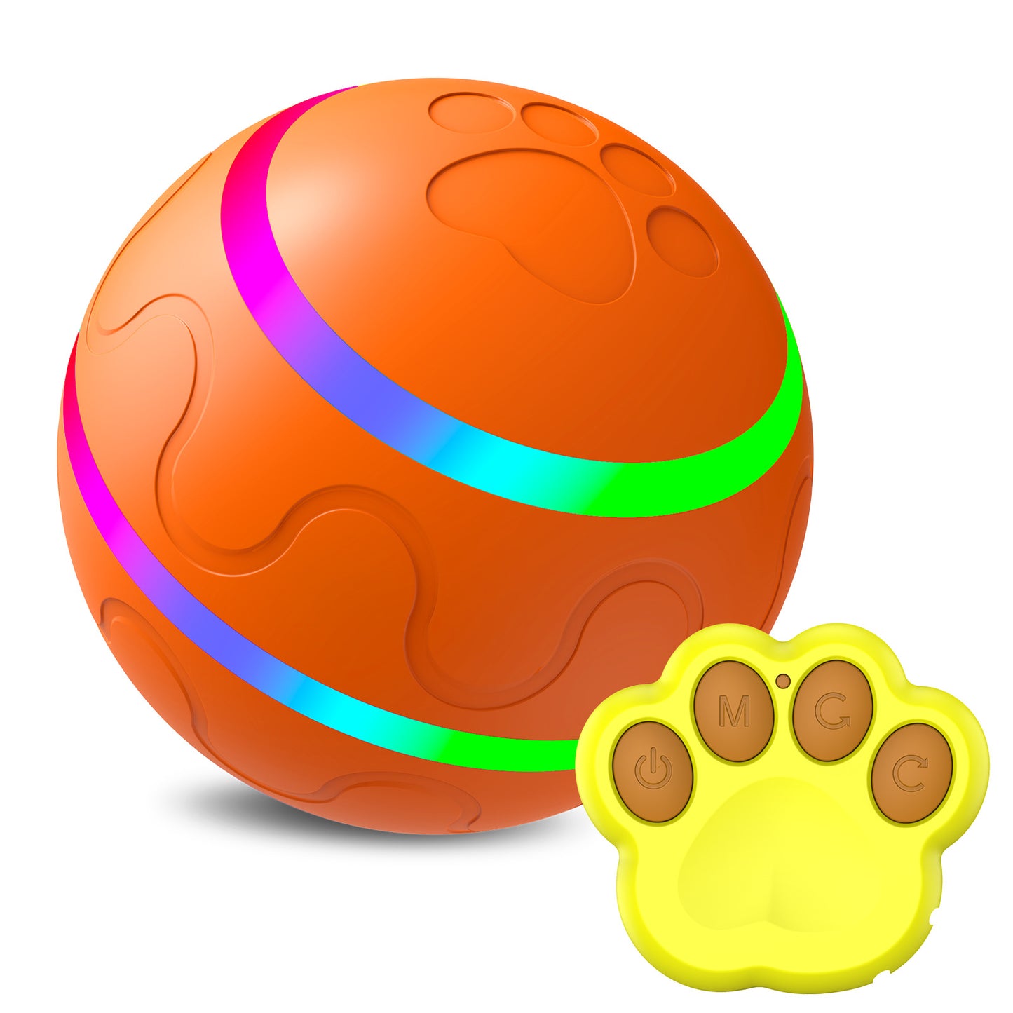 Automatic rolling ball for cat play